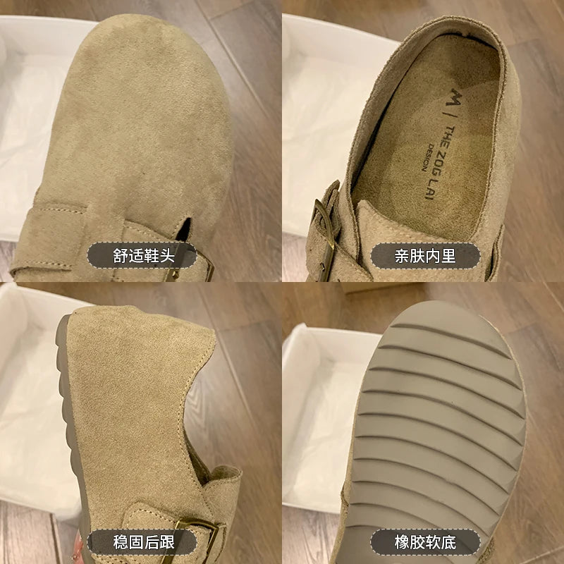 Women's Shoes Flats Barefoot Sneaker Woman 2025 Trend Moccasins Slip-on Round Toe Running Comfortable Stylish Retro on Offer New