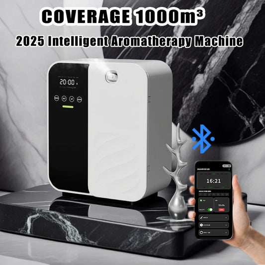 Aroma Diffuser 1000m³ Electric Scent Machine Smell Perfume Essential Oils Air Freshener 500ML Capacity Waterless Diffuser