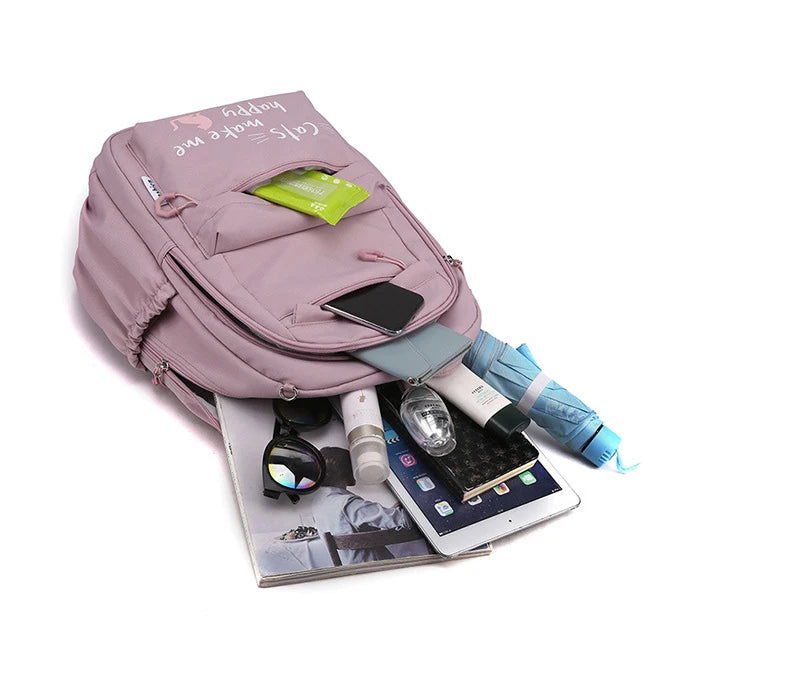 Backpack School Bag Girl Back Pack For Children Kid Child Teenager Female Class Schoolbag Primary Women Bagpack Teen Bookbag Kit