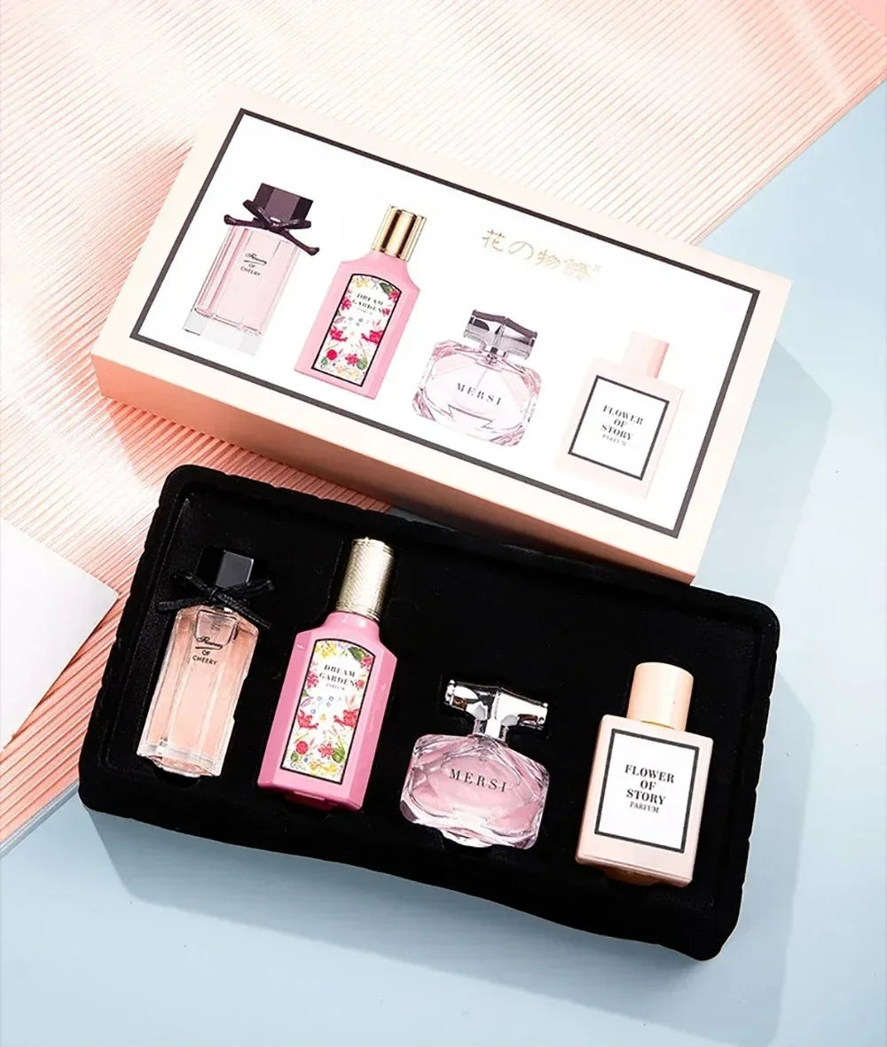 3*25ml+30ml Brand Perfume Women Gift Box four-piece Set Floral Pheromone Long-lasting Scent Exude feminine charm духи женские