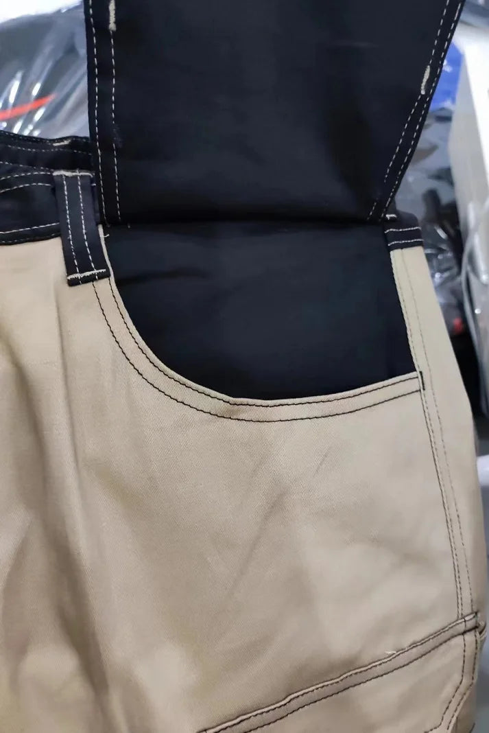 Work Trousers With Knee Pads For Men Cargo Pants Men Workwear Multi-pocket Outdoor Hiking Joggers Pants Functional Pockets Pants