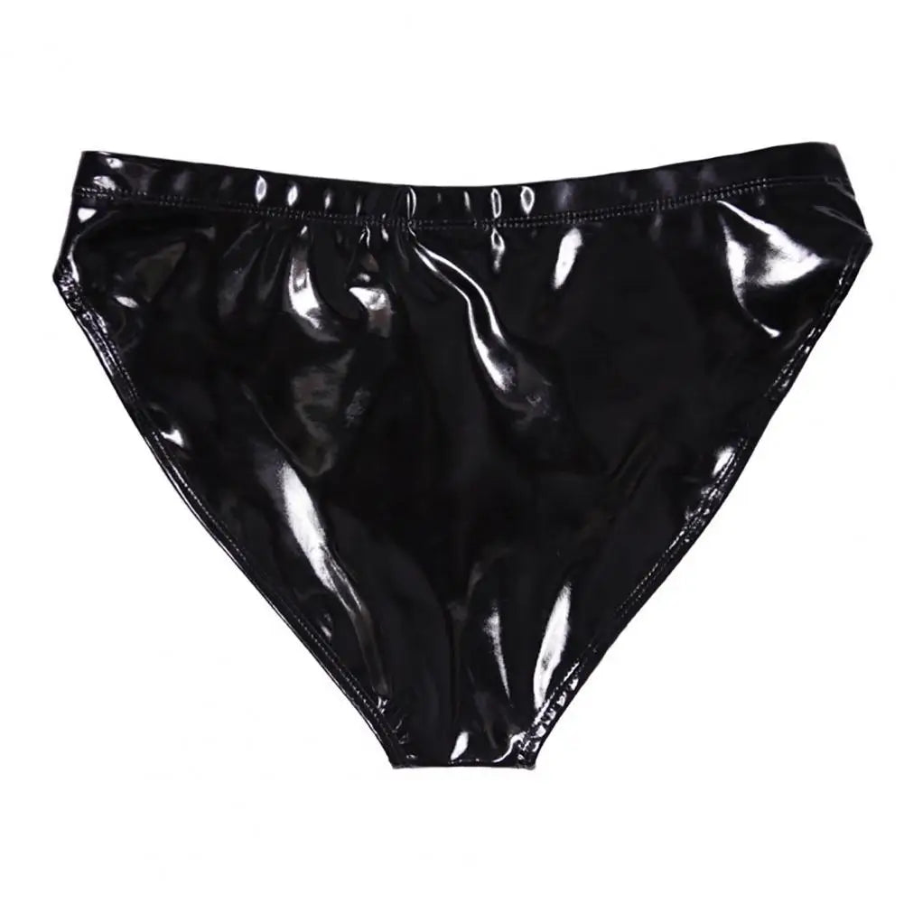 Women Underpants  Charming High Waist Bright Mirror Paint Women Underpants  No Constraint Lady Briefs