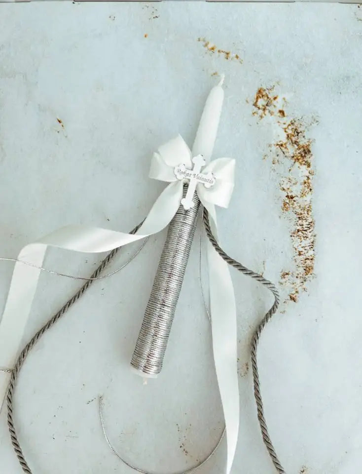 Personalized Christening Baptism Candle, Ceremony Candle, First Communion Candle, Christening Taper Candle, Confirmation Candles