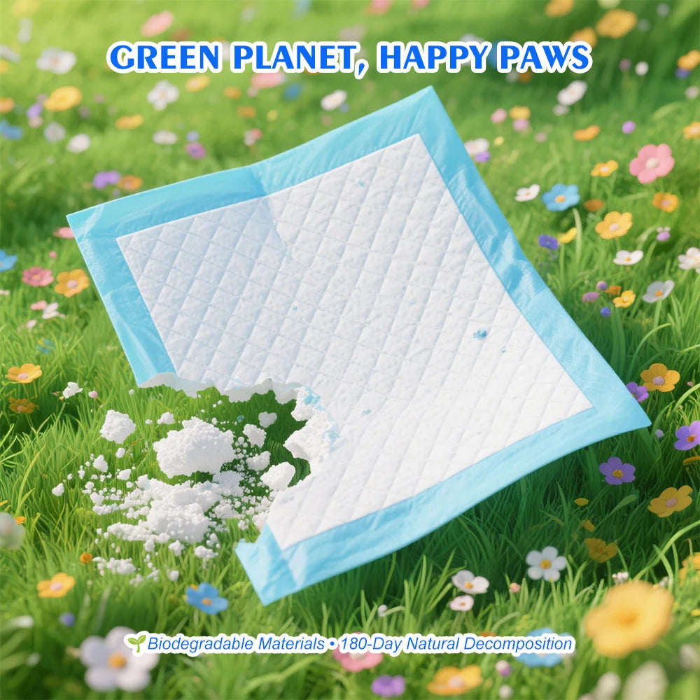 Pet urine pad, disposable absorbent pad, non-woven fabric + absorbent resin, super absorbent, 4 sizes, pet hygiene products