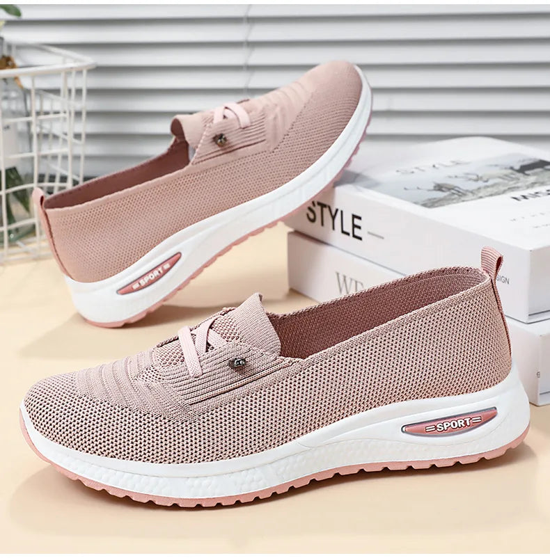 Women's Shoes 2025 Casual Sneakers Breathable Mesh Chunky Sole Affordable Free Shipping