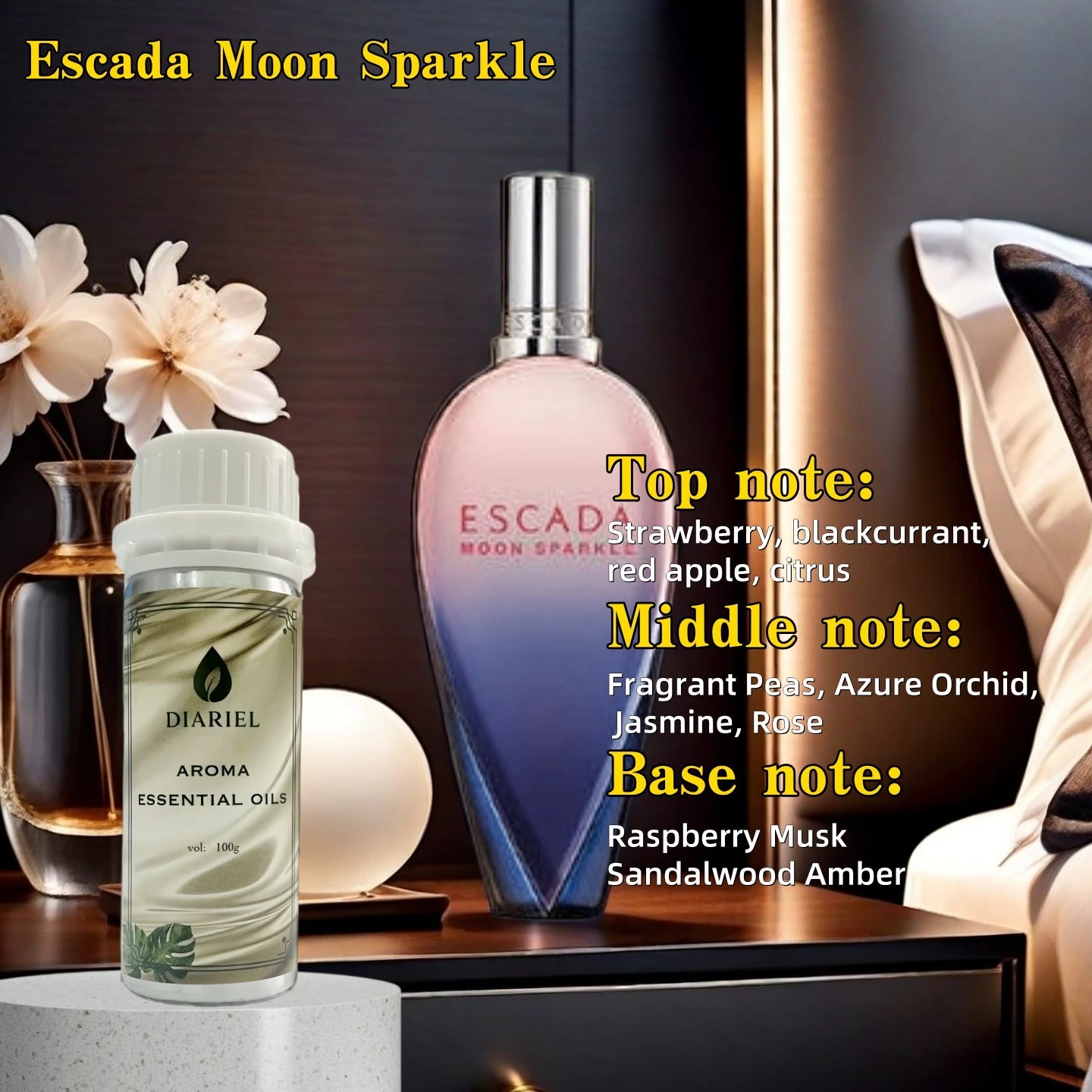 100ML Aroma Diffuser Essential Oils Eight Times Concentrated Essence Perfume Flavoring Home Fragrance Air Freshener