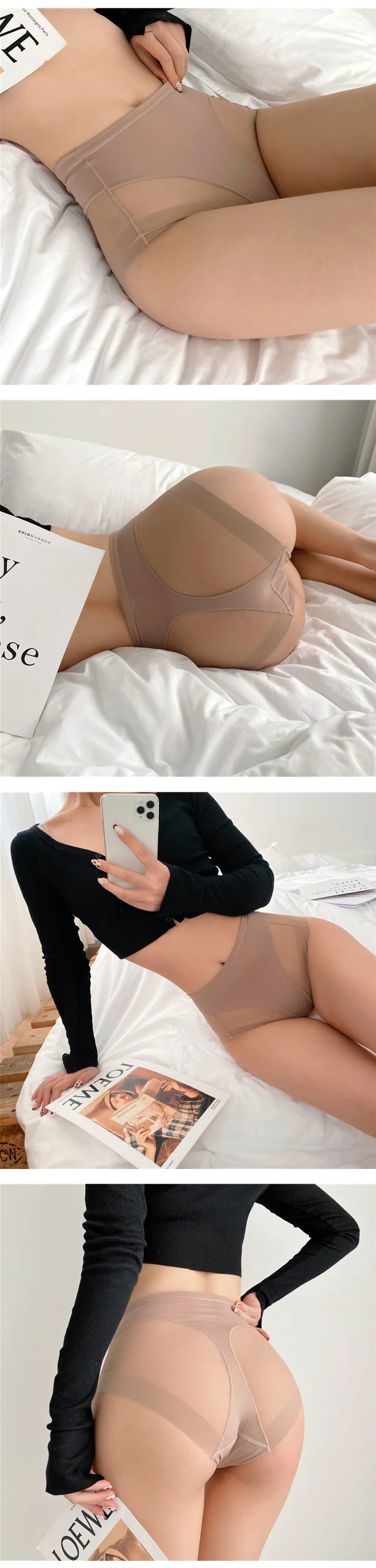 Women Panties High Waist Seamless Slimming Underwear Highly Elastic Woman Briefs Lady Underpants Butt Lifter Shapewear Pants
