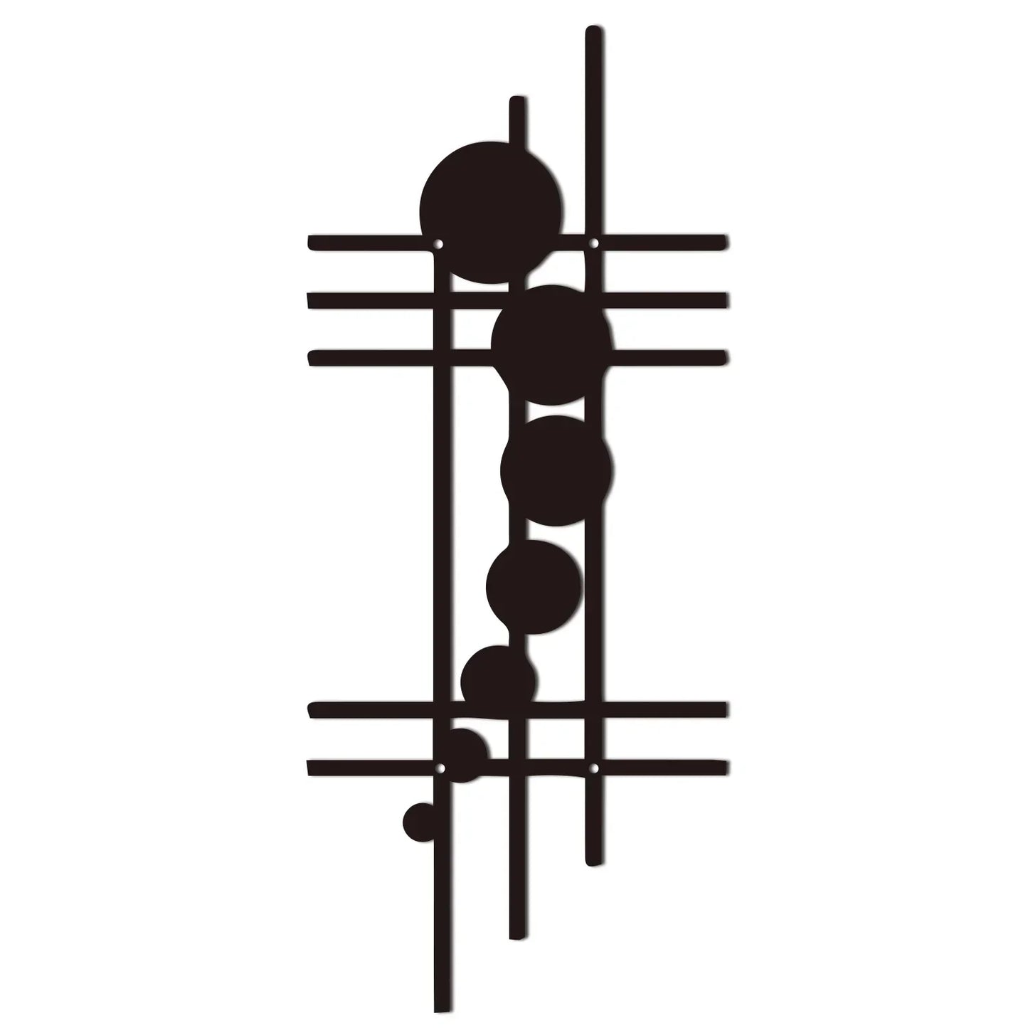 1PC Modern Geometric Metal Wall Art, Abstract Vertical Wall Decor, Abstract Unique Wall Decor, Vertical Iron Art, Nursery Decor