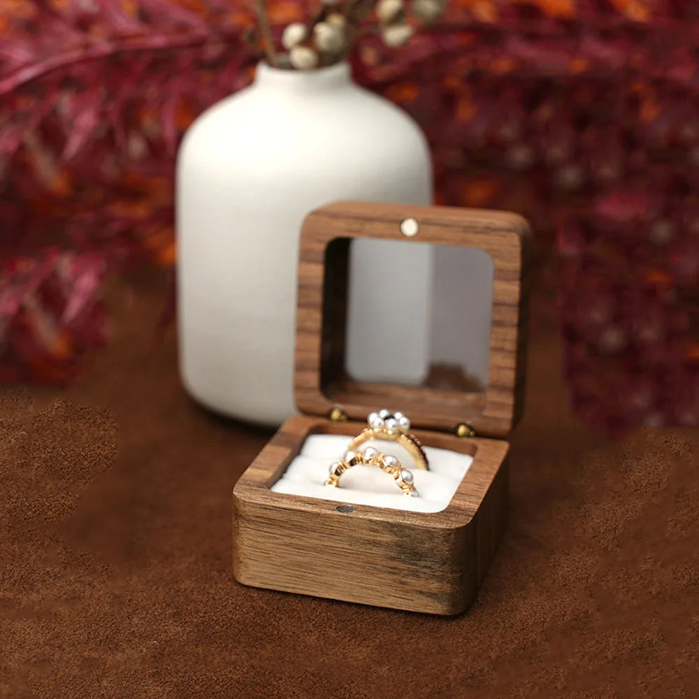 Wood Jewelry box wedding ring box Earring Rings Box Jewelry Organizer Box Luxury jewelry gift packaging Box Bracelet package