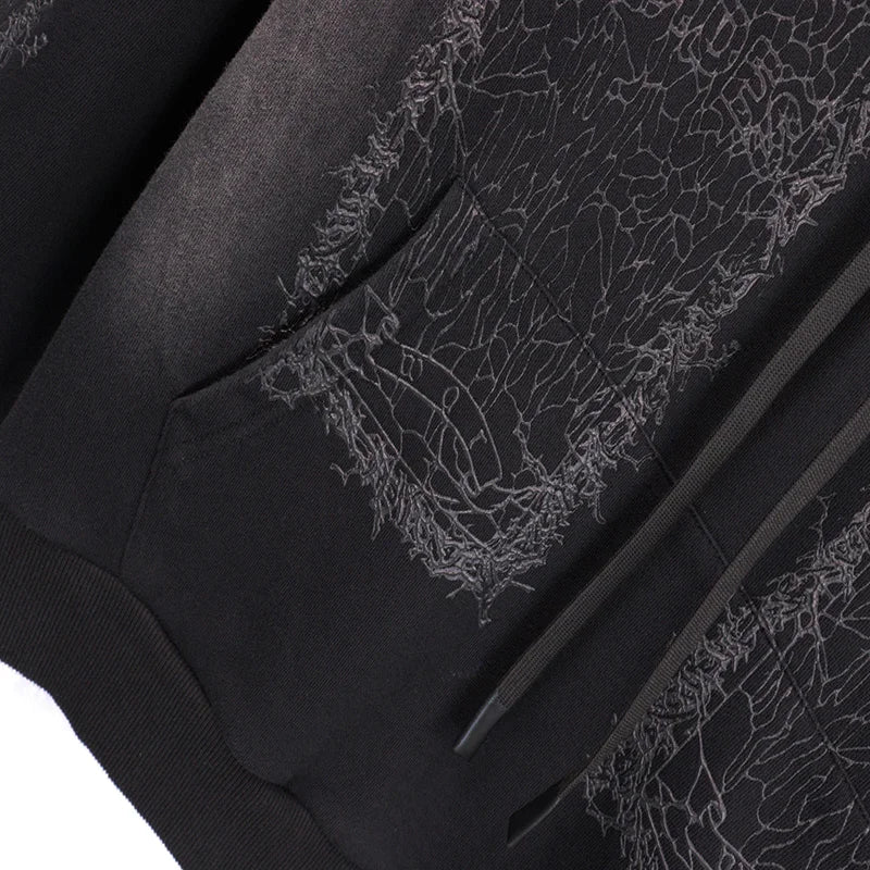 Autumn Winter Blue Light Apricot Who Decides War HoodieMen Women High Quality Real Photos Taken Diamond Studded Pullover