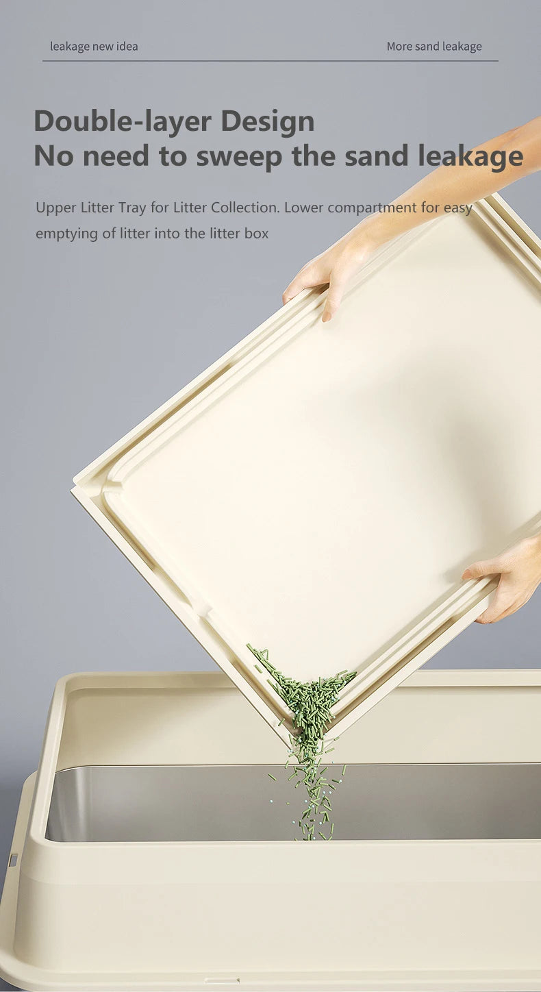 Pet Cat Litter Mat Waterproof Double Layer Mats Pet Litter Box Mat Clean Pad Products For Cats Accessories Pet Clean Supplies