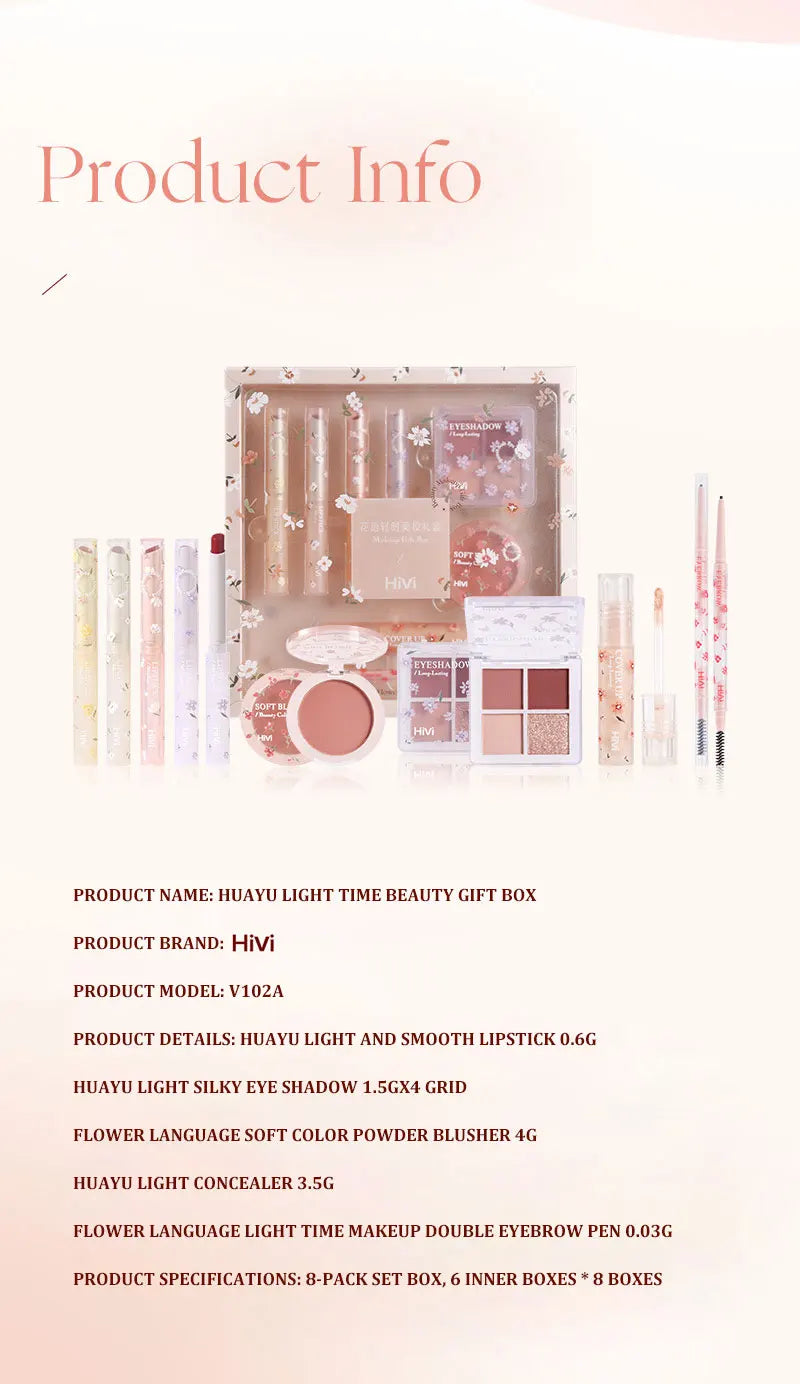 Makeup Kit For Women Full Kit,Long-Wearing Makeup Product Set, 8Pcs Lipstick