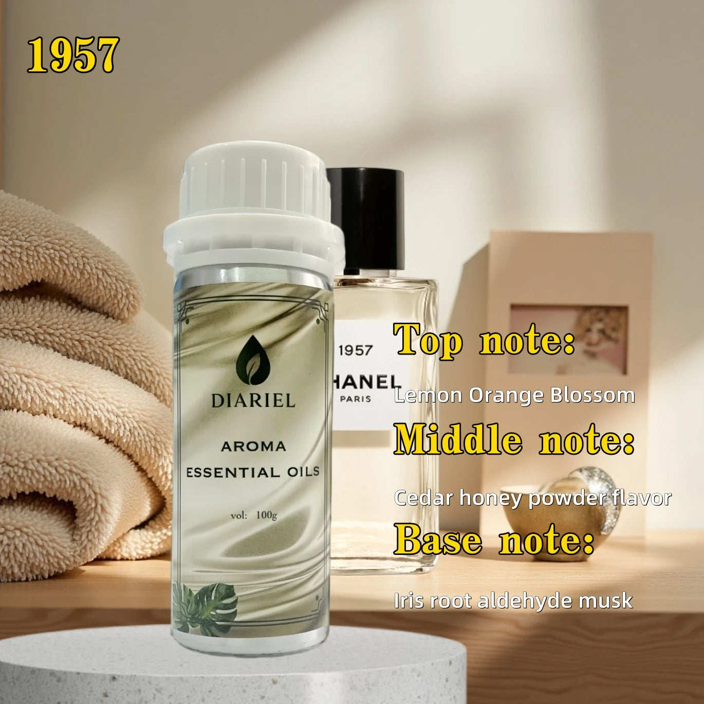 100ML Aroma Diffuser Essential Oils Eight Times Concentrated Essence Perfume Flavoring Home Fragrance Air Freshener