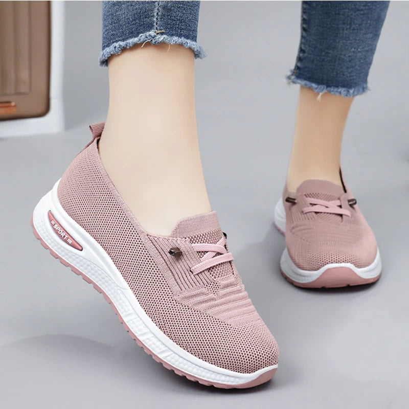 Women's Shoes 2025 Casual Sneakers Breathable Mesh Chunky Sole Affordable Free Shipping