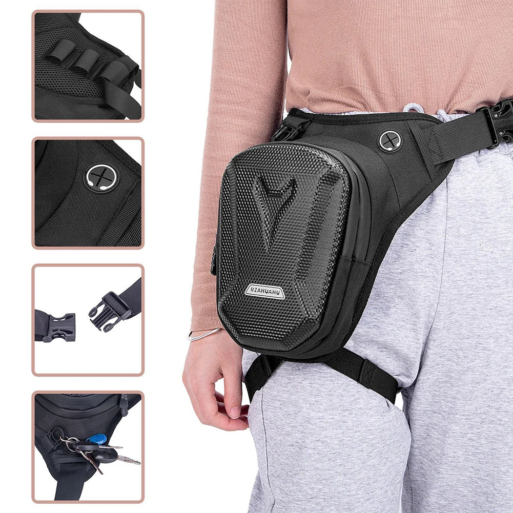 Motorcycle Drop Waist Leg Bag Motorcycle Bag Motorbike Leg Side Bag Waterproof Phone Purse Thigh Belt Hip Bum Fanny Pack Bags