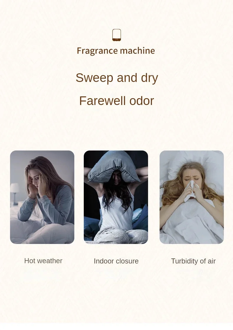 Home Essential Oil Aromatherapy Machine Automatic Perfume Machine Bedroom Diffuser With Night Light Humidifier