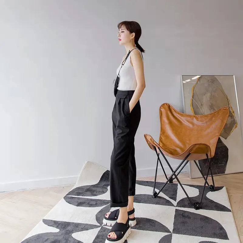 Summer Women Knitted Tank Tops Women Thin Tops Basic Casual Tank Tops V-neck Tees Sleeveless Tops For Women