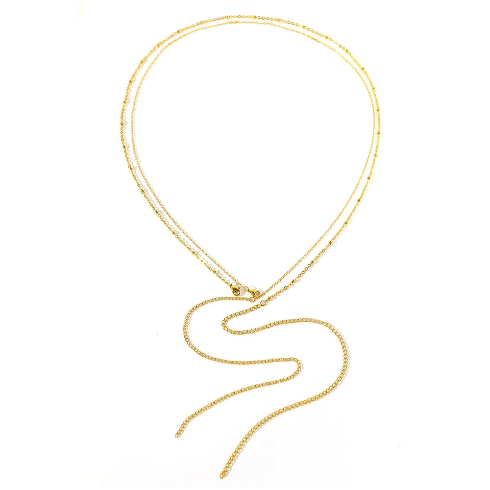 Stainless Steel Waists Chain Fashion Minimalist New Design Waists Chain Exquisite Layered Chain Waists Chain For Women Jewelry