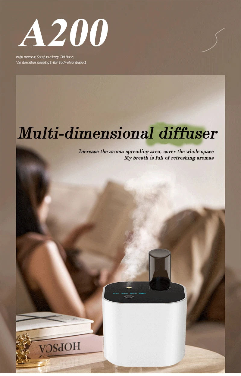 Rechargeable Pure Essential Oil Aroma Diffuser Fresh Air USB Portable Home Scent Waterless Fragrance Nebulizer For Home Office