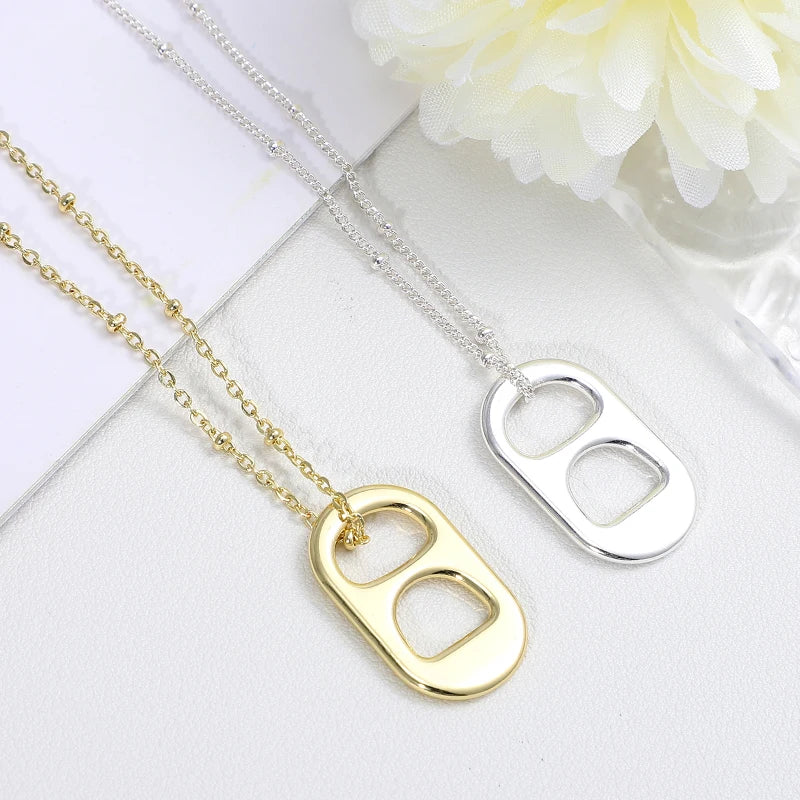 2 Pcs Pull-up Necklace Necklaces for Women Trendy Vintage Pretty Can Jewellery Alloy Girls Girlfriend