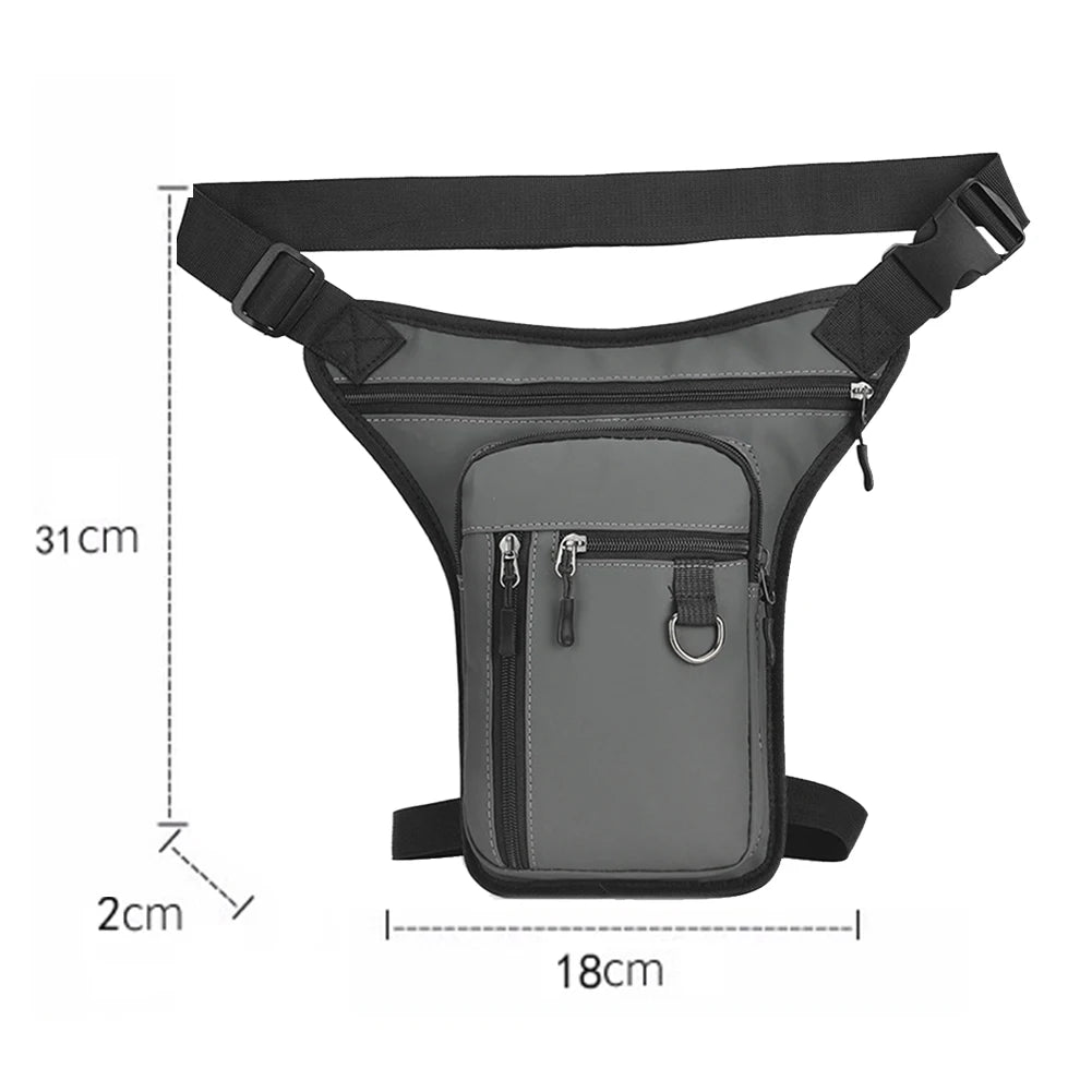 Motorbike Leg Side Bag Motorcycle Drop Waist Leg Bag Motorcycle Bag Waterproof Phone Purse Thigh Belt Hip Bum Fanny Pack Bags