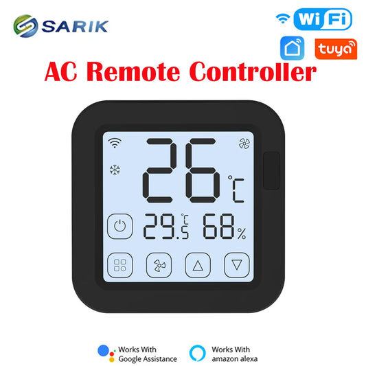 Smart Home Product Smart WiFi IR Universal Remote Temperature Humidity Sensor Remote Control with LED Screen