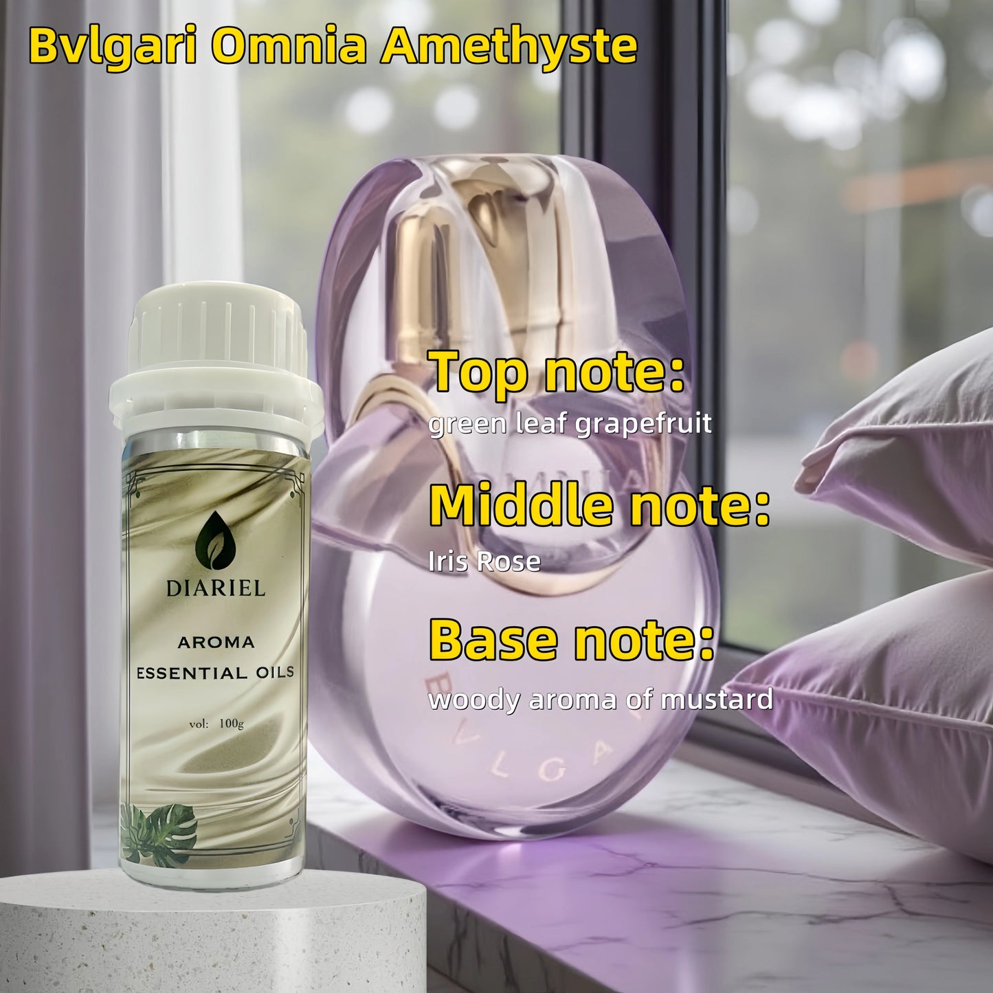 100ML Aroma Diffuser Essential Oils Eight Times Concentrated Essence Perfume Flavoring Home Fragrance Air Freshener