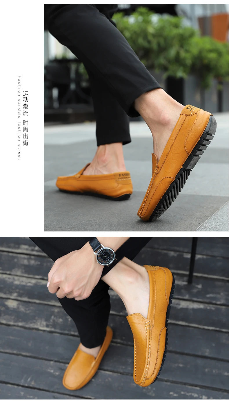 Men's shoes 2023 Casual fashion Men's casual wear Formal men's driving shoes Casual men leather shoes