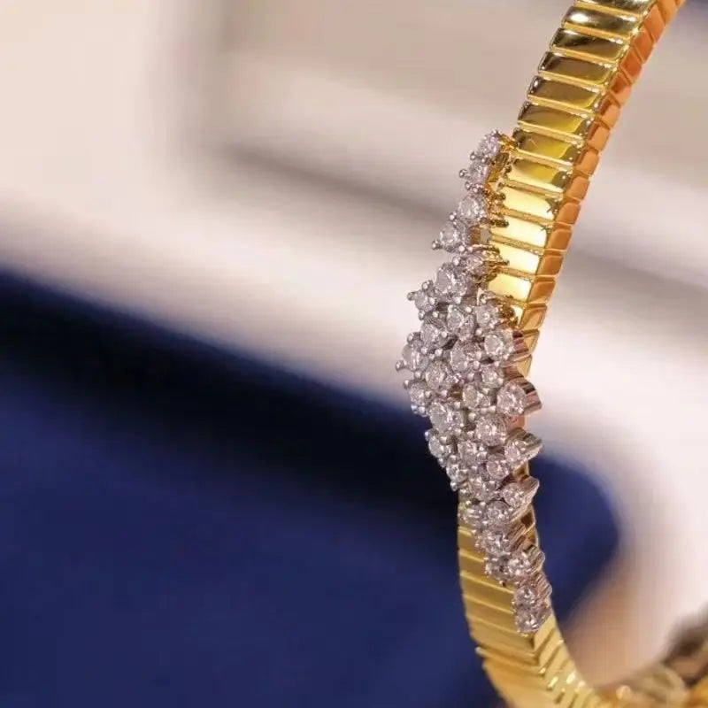 Bellux Real gold Plated Sterling Silver Bangle bracelets women jewellery women Original and pure 925 sterling silver bracelets