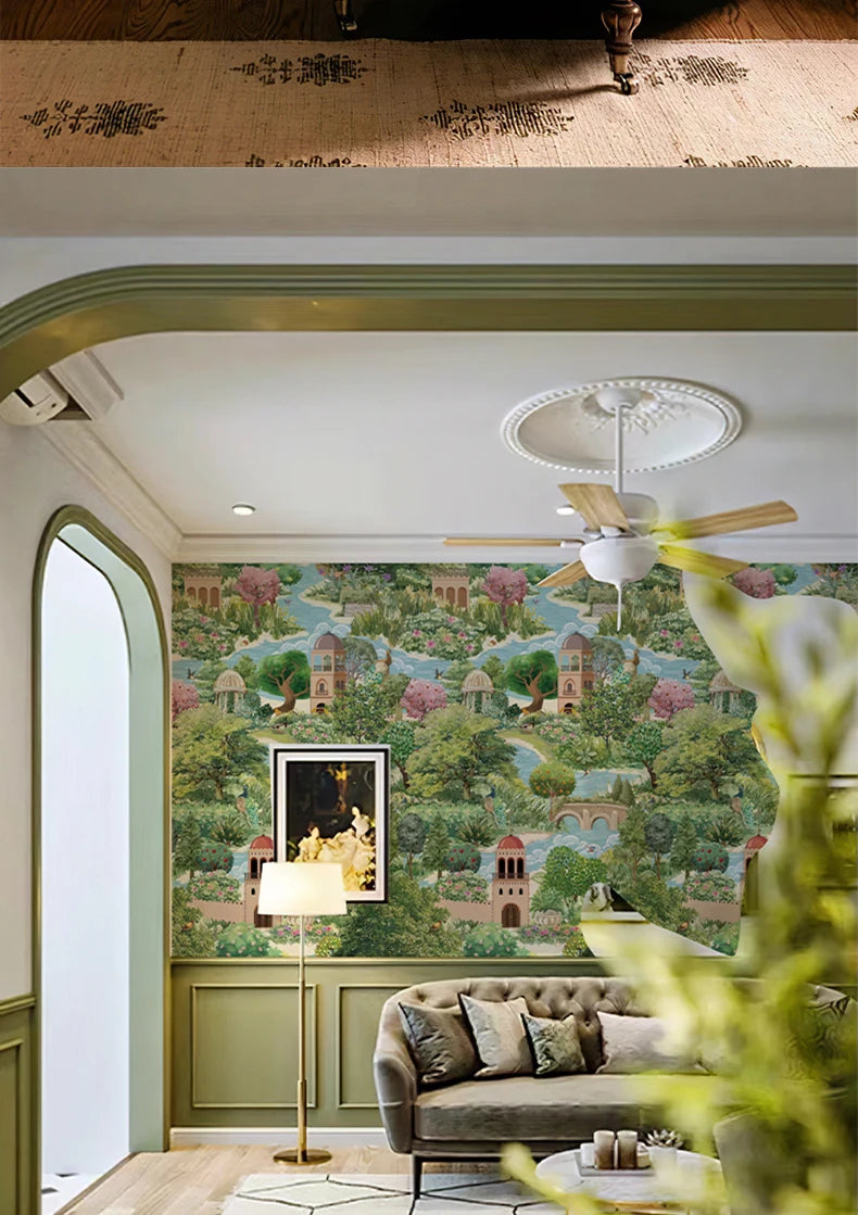 custom art Photo Mural wallpapers for Living Room TV background murals American countryside garden wall paper home improvement