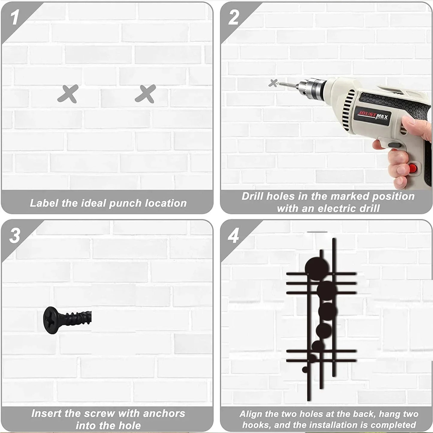 1PC Modern Geometric Metal Wall Art, Abstract Vertical Wall Decor, Abstract Unique Wall Decor, Vertical Iron Art, Nursery Decor