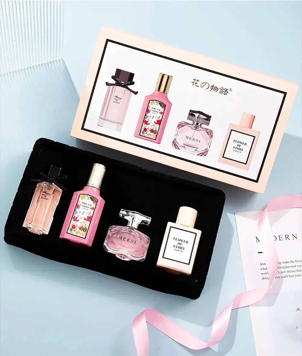 3*25ml+30ml Brand Perfume Women Gift Box four-piece Set Floral Pheromone Long-lasting Scent Exude feminine charm духи женские