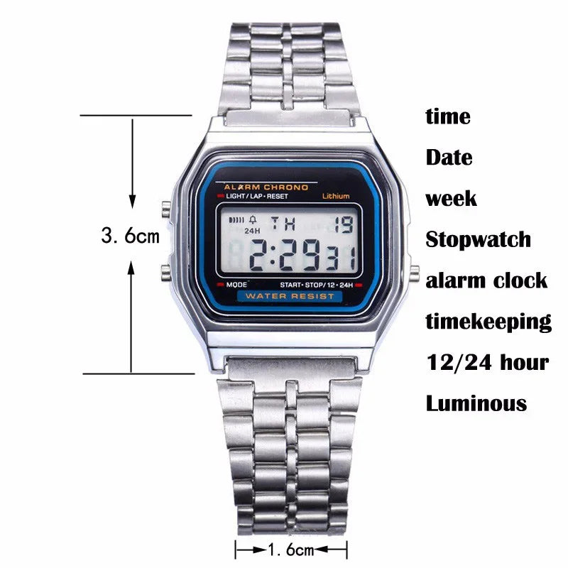 New Digital Watches for Men Sports Waterproof Bracelet Clock Gold Electronice LED Wristwatch Women Casucal Montre Homme Relogio