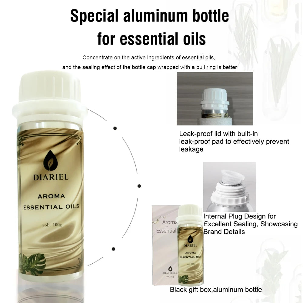 100ML Aroma Diffuser Essential Oils Eight Times Concentrated Essence Perfume Flavoring Home Fragrance Air Freshener