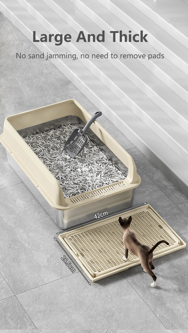 Pet Cat Litter Mat Waterproof Double Layer Mats Pet Litter Box Mat Clean Pad Products For Cats Accessories Pet Clean Supplies