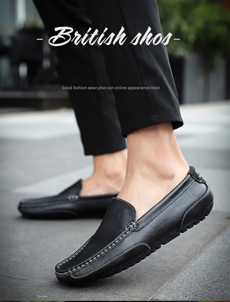 Men's shoes 2023 Casual fashion Men's casual wear Formal men's driving shoes Casual men leather shoes