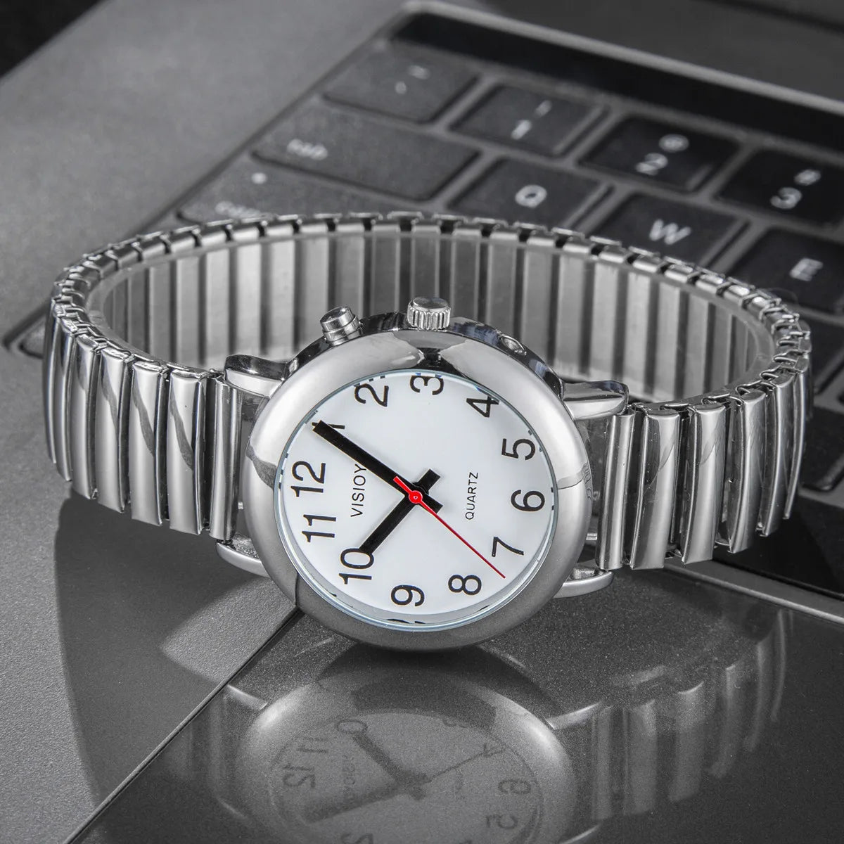 English Talking Watch Clock Watch for Blind Elderly Visually Impaired People