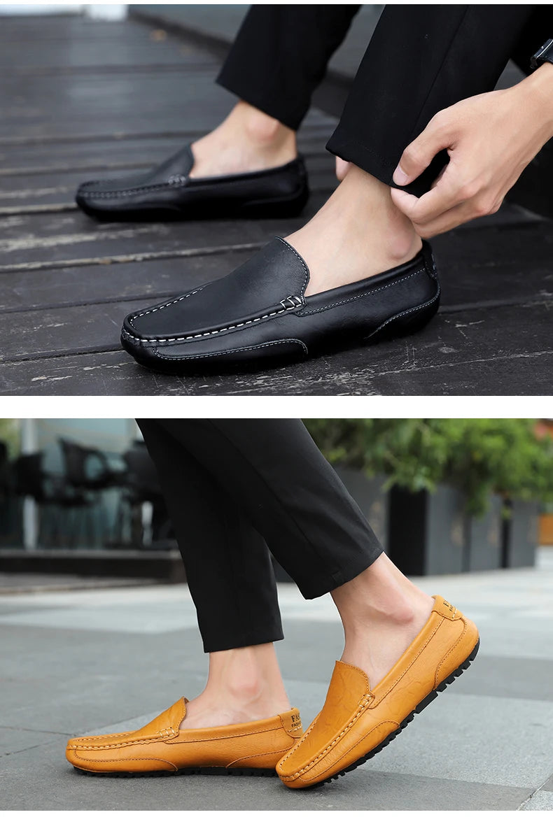 Men's shoes 2023 Casual fashion Men's casual wear Formal men's driving shoes Casual men leather shoes