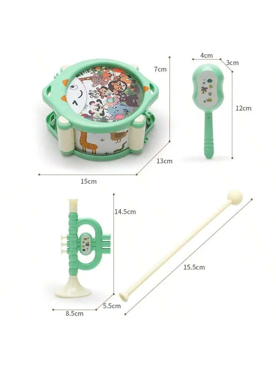 Kids Musical Toy Educational for Kindergarten for Home Drums Educational Toys Indoor Outdoor Interactive Playing Percussion