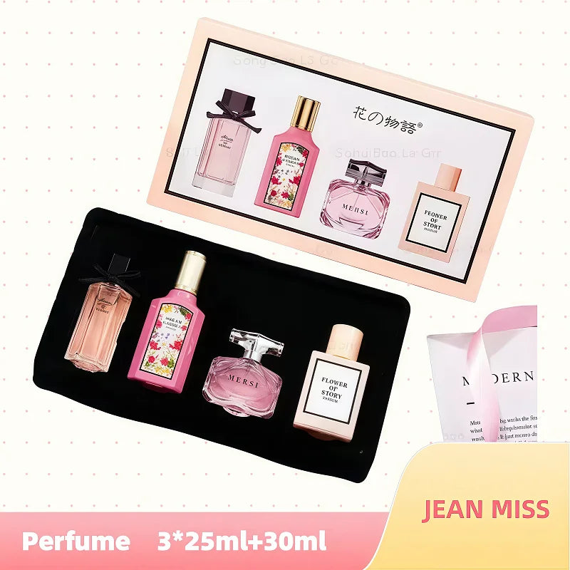 3*25ml+30ml Brand Perfume Women Gift Box four-piece Set Floral Pheromone Long-lasting Scent Exude feminine charm духи женские