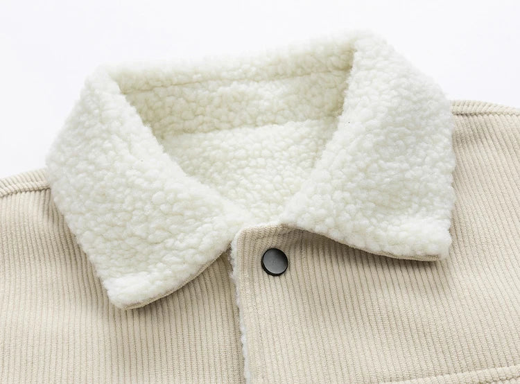 Men's Jackets and Coats Fashion Warm Corduroy Thick Coats 2024 Winter Fashion Men's Coats Down Jackets Men's Cotton Clothing