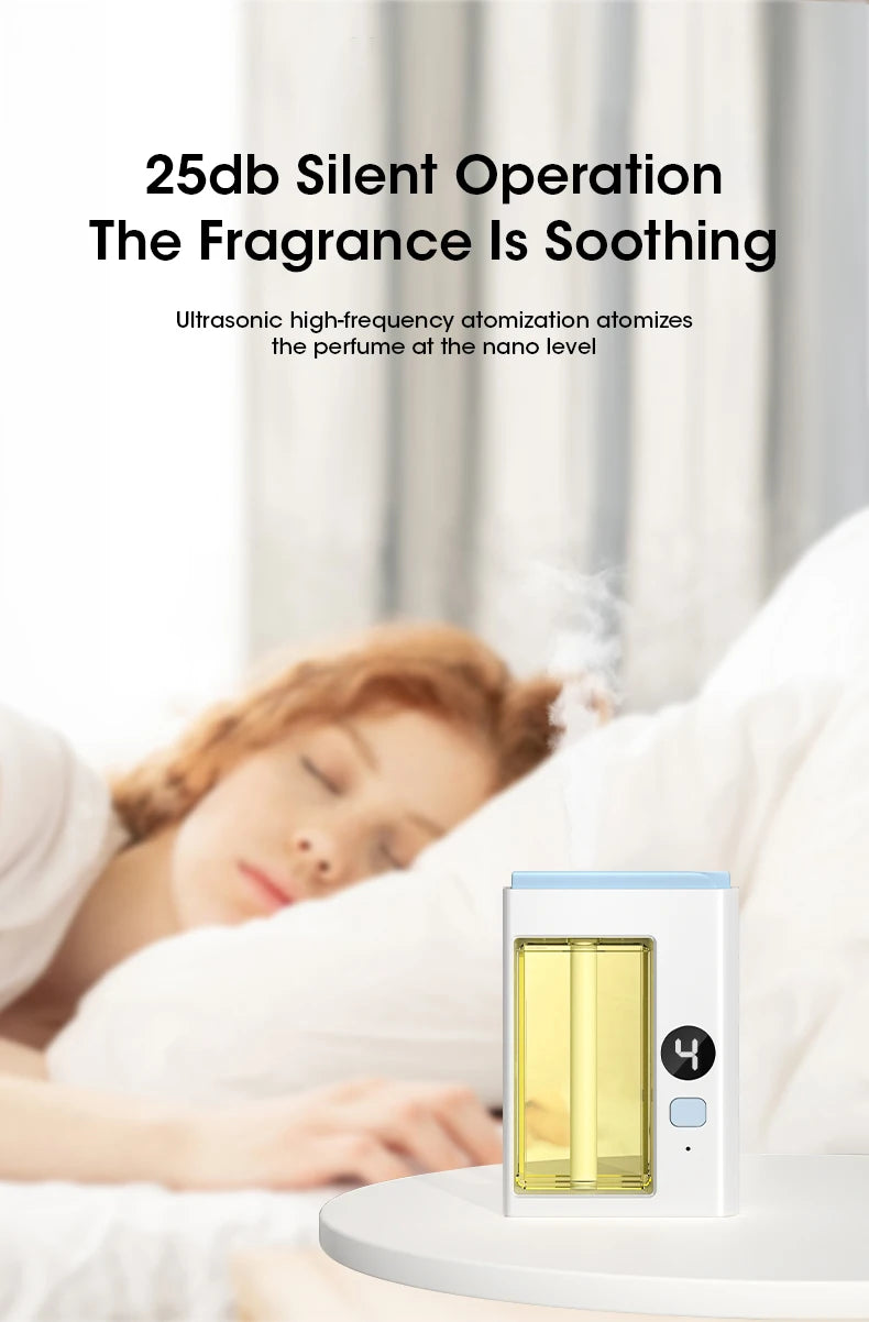 Aroma Diffuser Fragrance Essential Oil Smart Aromatherapy Machine with Night Light Air Freshener Bedroom Toilet Diffuser Scent