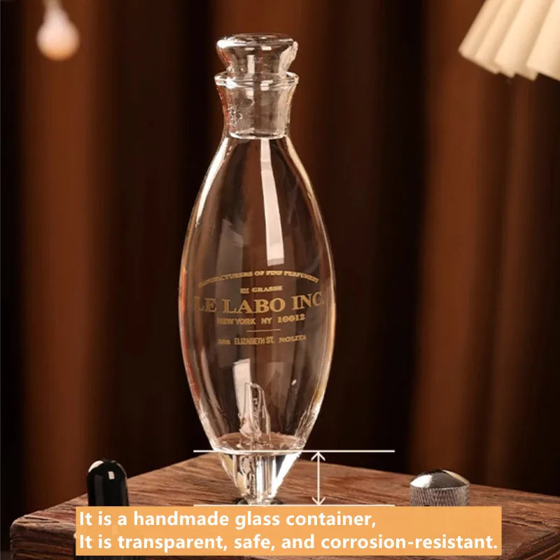 Essential Oil Diffuser Nebulizer Glass Aroma Oil Diffuser Wood Grain rechargeable Professional Scent Machine Nebulizer For Home