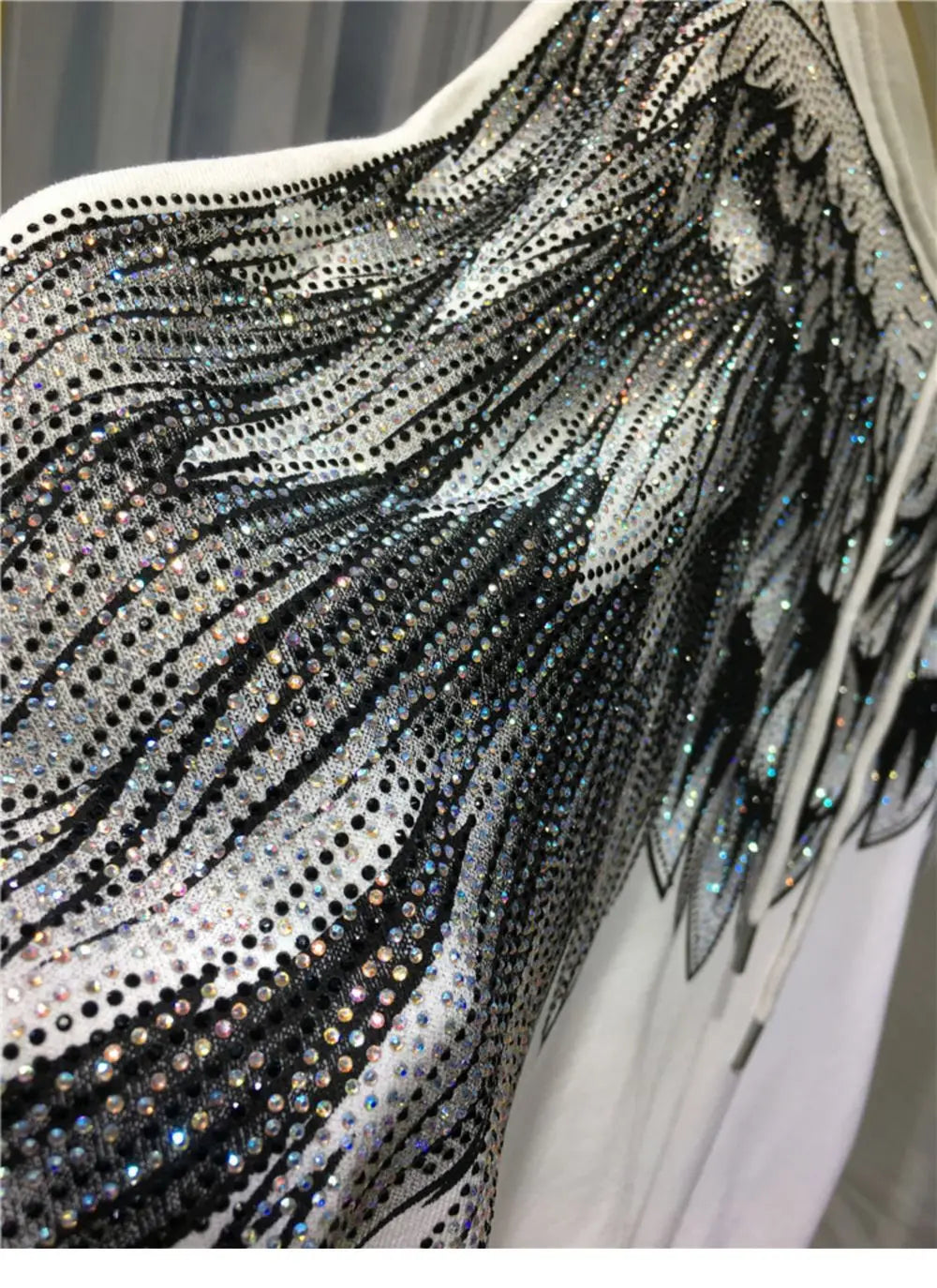 Streetwear Hoodie Women Clothing Harajuku Heavy Diamond Wings Hooded Sweatshirts Casual Fashion Hoodies Y2k Tops 2025 Ropa Mujer