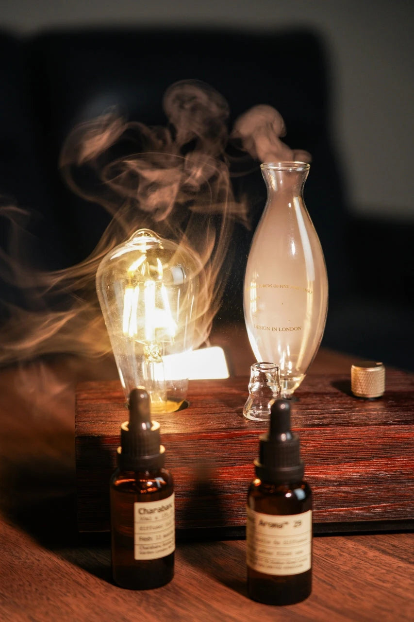 Aroma Diffuser Vintage Tungsten Filament Lamp Aromatherapy Machine Humidifier Lighting Sandalwood Pure  Essential Oil Diffuser