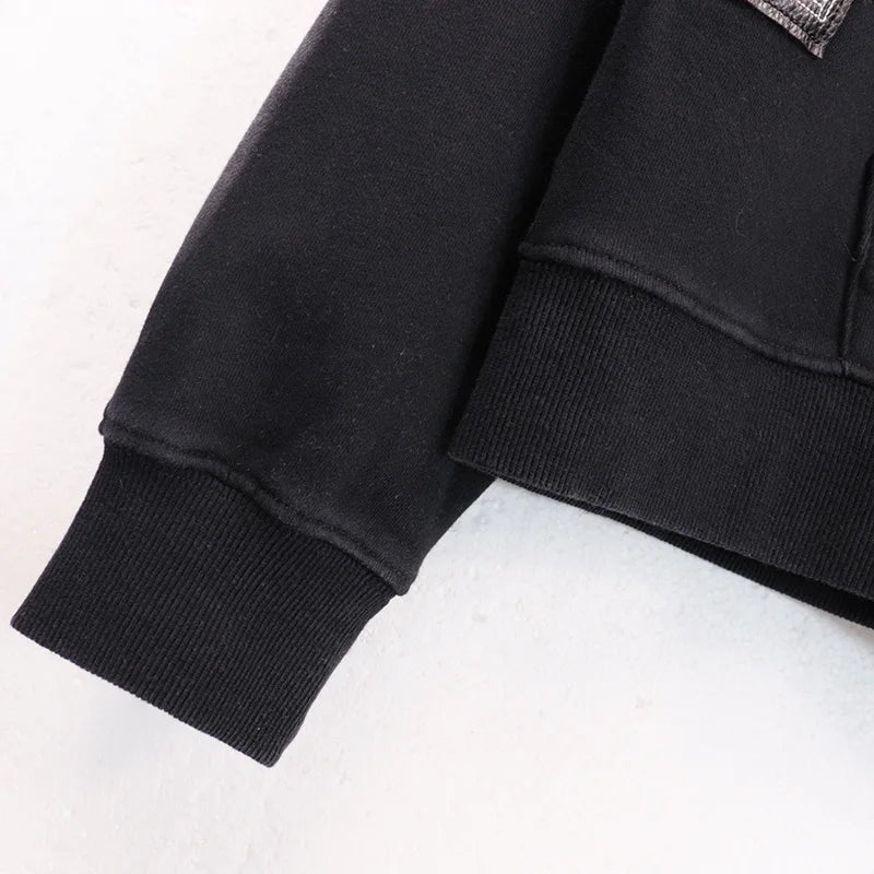 Autumn Winter Blue Light Apricot Who Decides War HoodieMen Women High Quality Real Photos Taken Diamond Studded Pullover