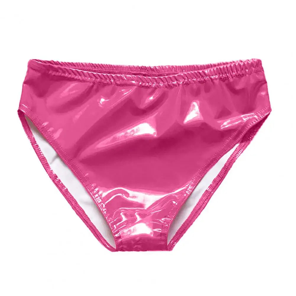 Women Underpants  Charming High Waist Bright Mirror Paint Women Underpants  No Constraint Lady Briefs