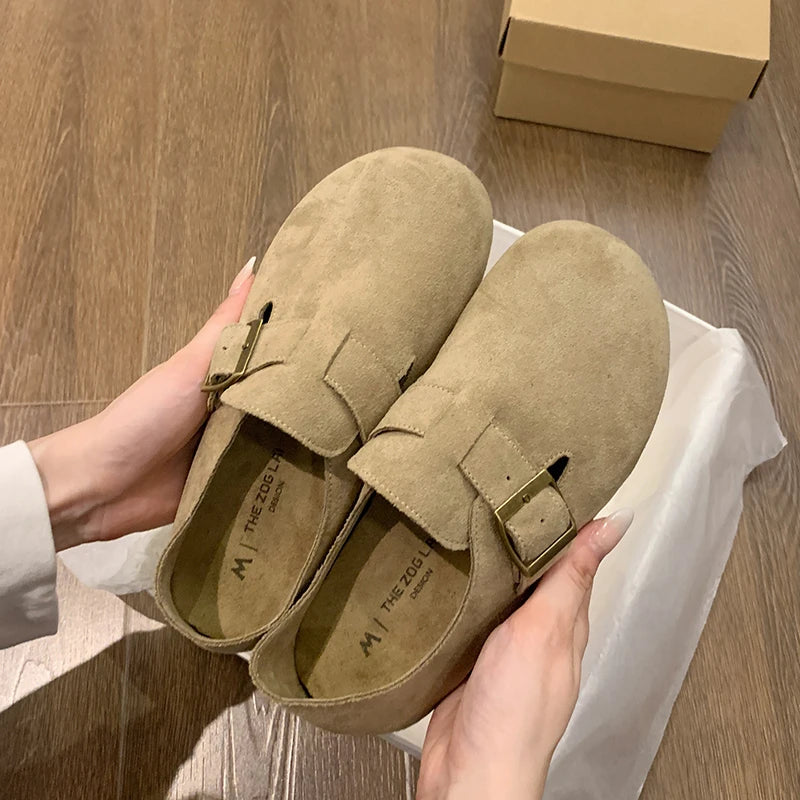 Women's Shoes Flats Barefoot Sneaker Woman 2025 Trend Moccasins Slip-on Round Toe Running Comfortable Stylish Retro on Offer New