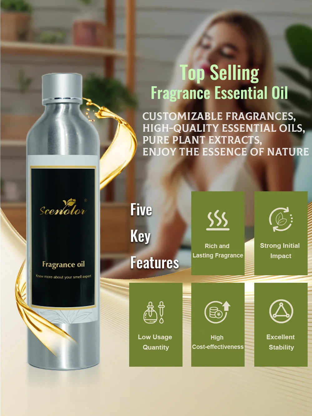 Hotel Perfume Top Selling Essential Oil 300ml Home Scent air Freshener For Aroma Diffuser Machine Pure Plant Extrat Fragrance
