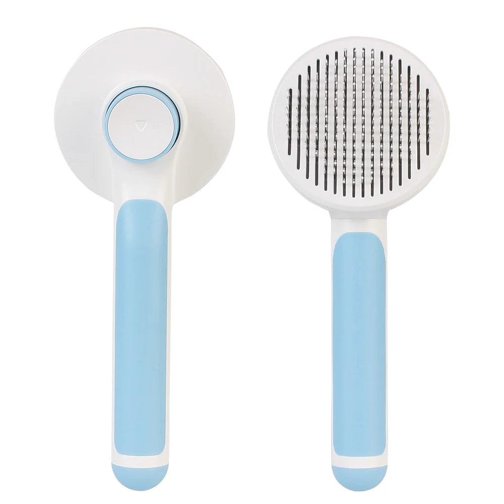 Cat Hair Cleaner Pet Accessories Cleaning and Beauty Products Self Cleaning Brush Pet Comb Plastic